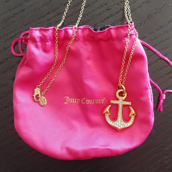 Juicy Couture Jewelry - Juicy Couture crystal anchor necklace